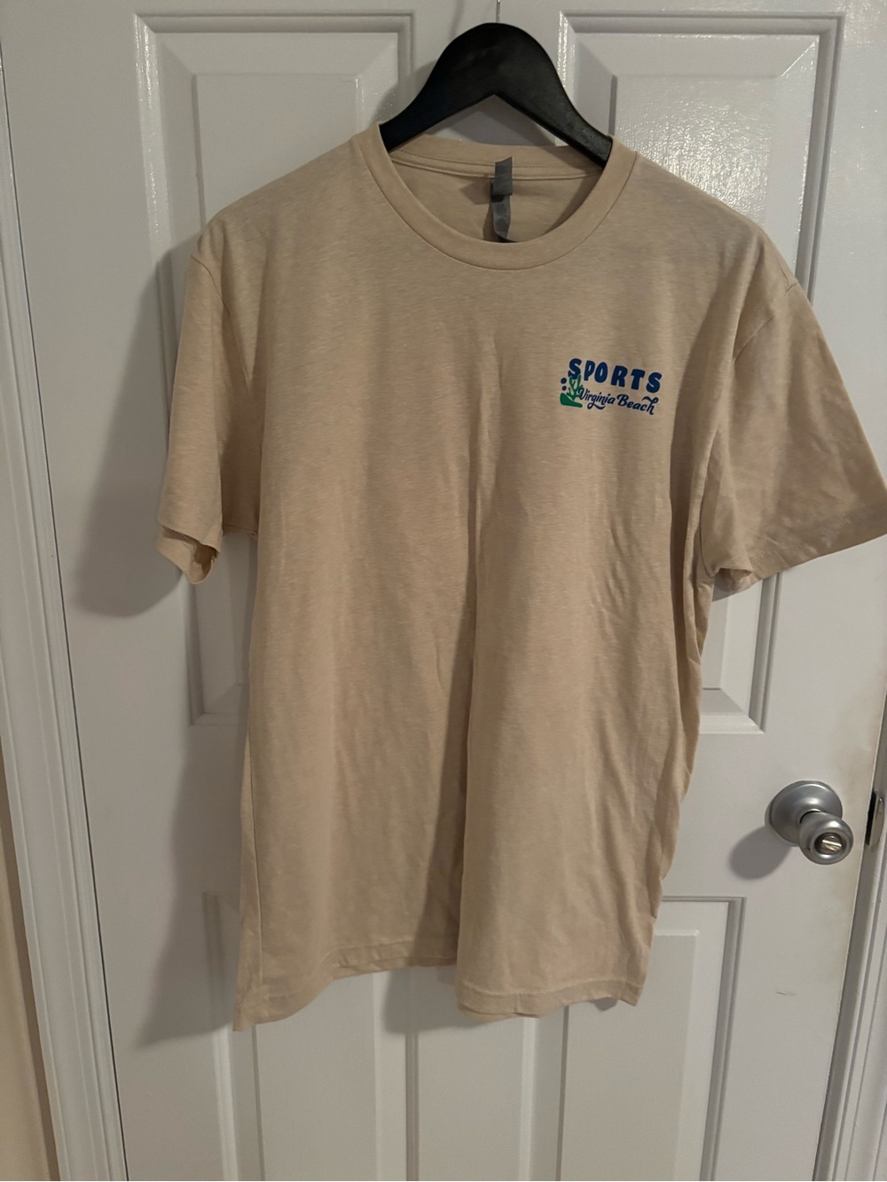 Make offer! Next Level Apparel VA Beach Beige Short Sleeve Graphic Tee Large